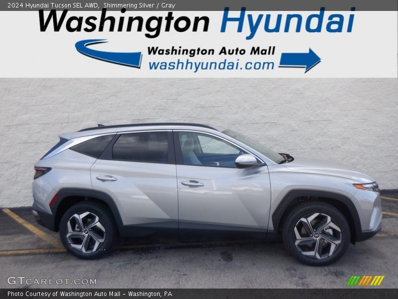 Shimmering Silver / Gray 2024 Hyundai Tucson SEL AWD