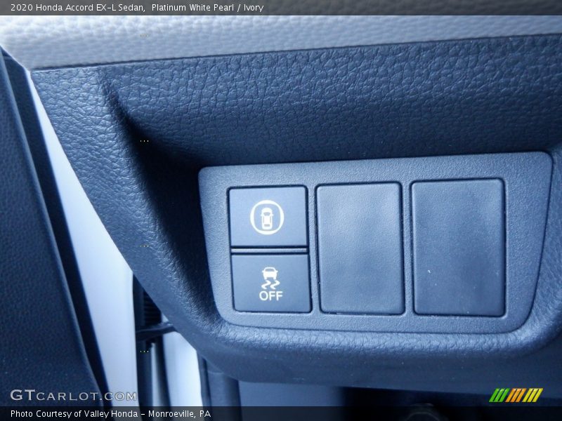 Platinum White Pearl / Ivory 2020 Honda Accord EX-L Sedan