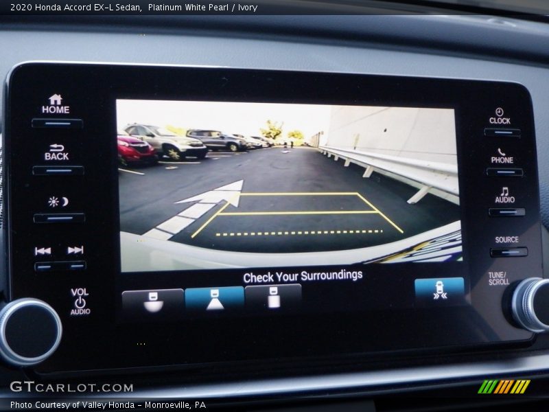 Platinum White Pearl / Ivory 2020 Honda Accord EX-L Sedan