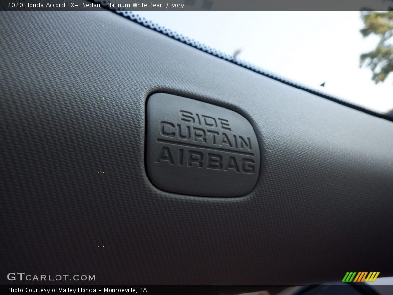 Platinum White Pearl / Ivory 2020 Honda Accord EX-L Sedan