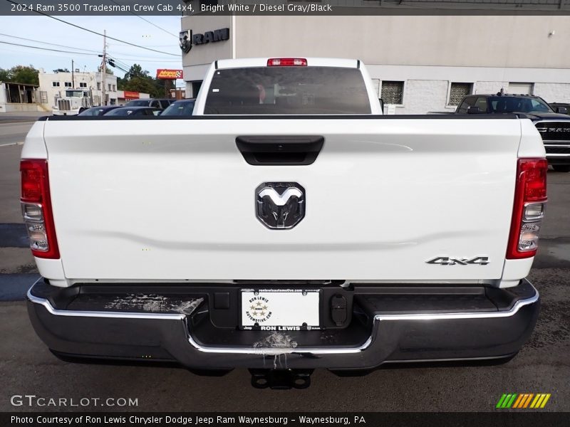 Bright White / Diesel Gray/Black 2024 Ram 3500 Tradesman Crew Cab 4x4