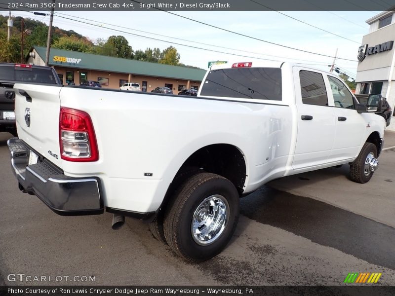 Bright White / Diesel Gray/Black 2024 Ram 3500 Tradesman Crew Cab 4x4