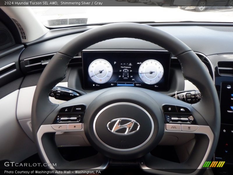 Shimmering Silver / Gray 2024 Hyundai Tucson SEL AWD