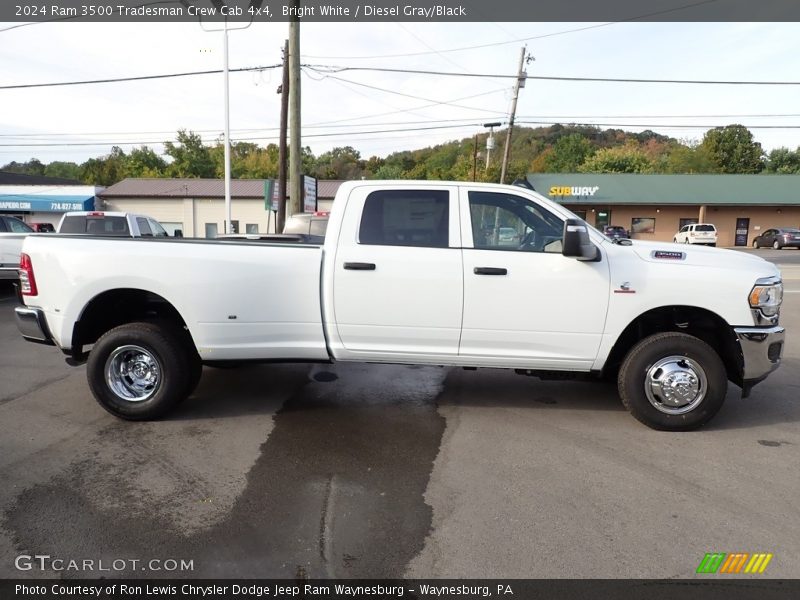 Bright White / Diesel Gray/Black 2024 Ram 3500 Tradesman Crew Cab 4x4