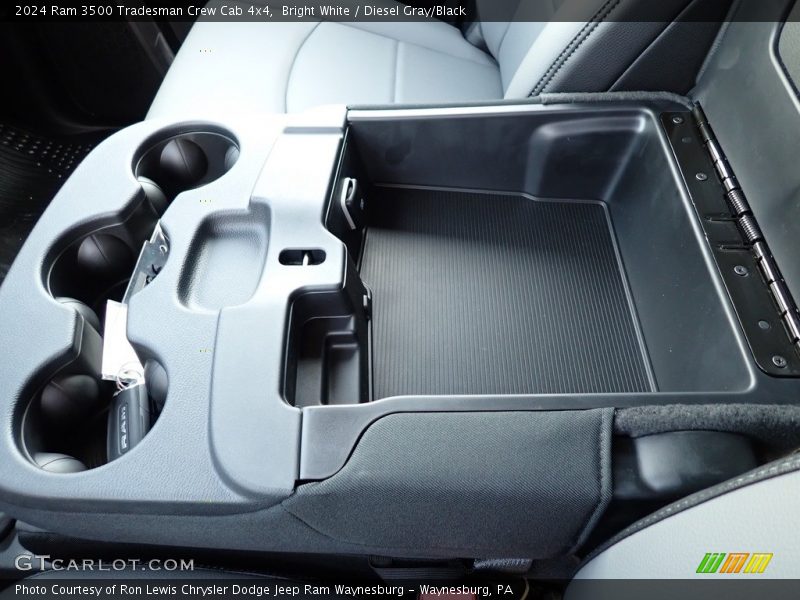 Bright White / Diesel Gray/Black 2024 Ram 3500 Tradesman Crew Cab 4x4