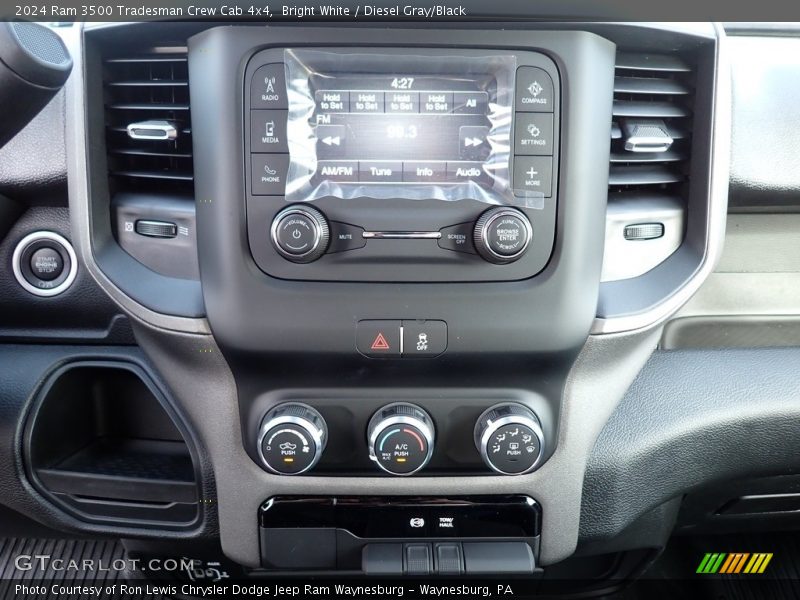 Bright White / Diesel Gray/Black 2024 Ram 3500 Tradesman Crew Cab 4x4