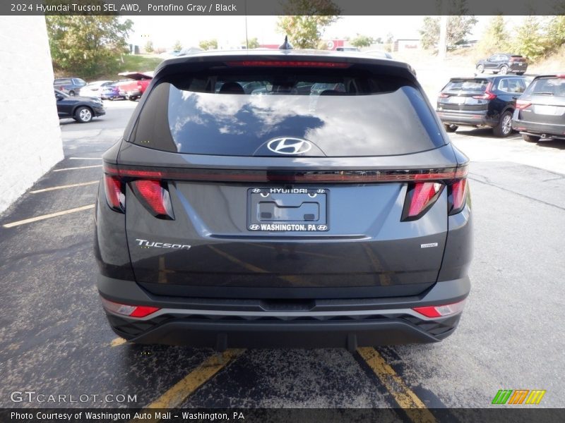 Portofino Gray / Black 2024 Hyundai Tucson SEL AWD