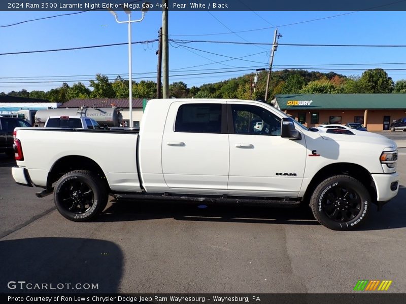  2024 3500 Laramie Night Edition Mega Cab 4x4 Pearl White