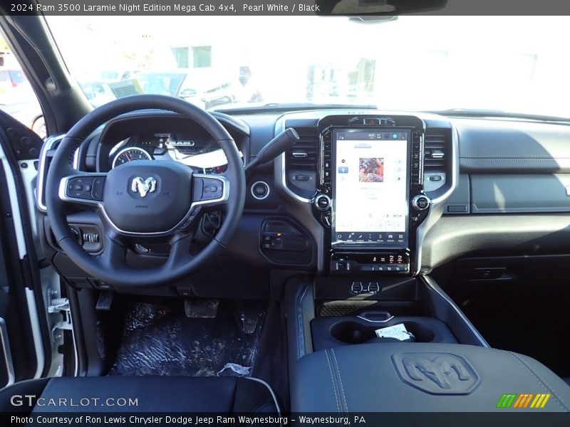 Dashboard of 2024 3500 Laramie Night Edition Mega Cab 4x4