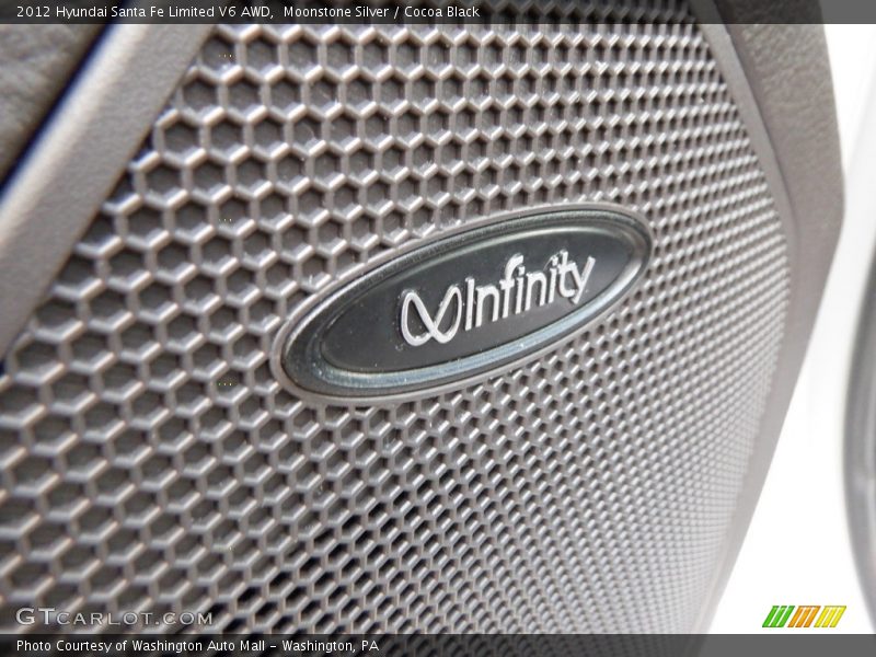 Moonstone Silver / Cocoa Black 2012 Hyundai Santa Fe Limited V6 AWD