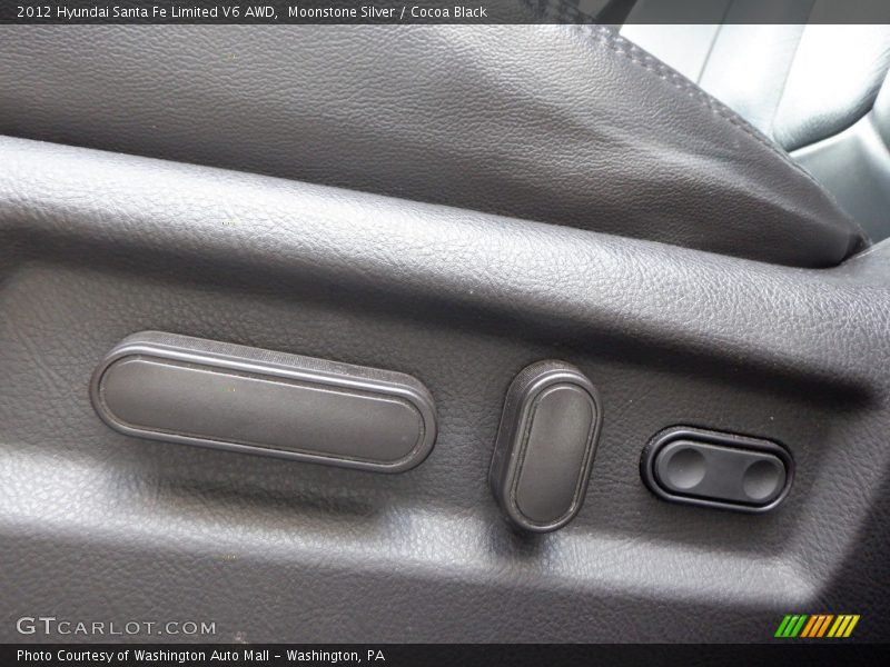 Moonstone Silver / Cocoa Black 2012 Hyundai Santa Fe Limited V6 AWD