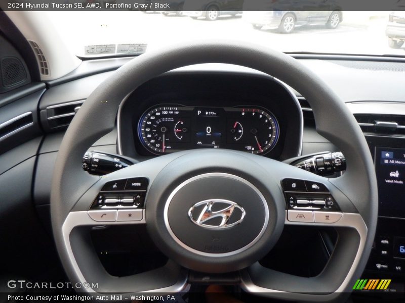 Portofino Gray / Black 2024 Hyundai Tucson SEL AWD