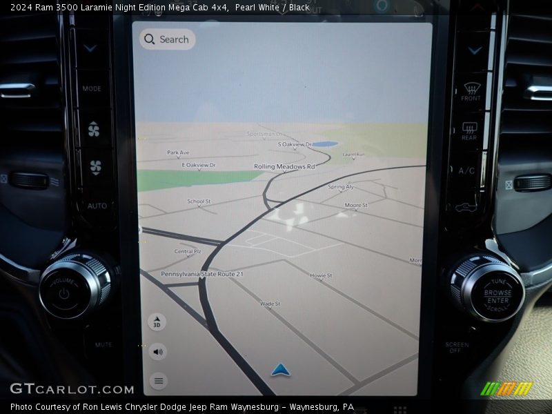 Navigation of 2024 3500 Laramie Night Edition Mega Cab 4x4