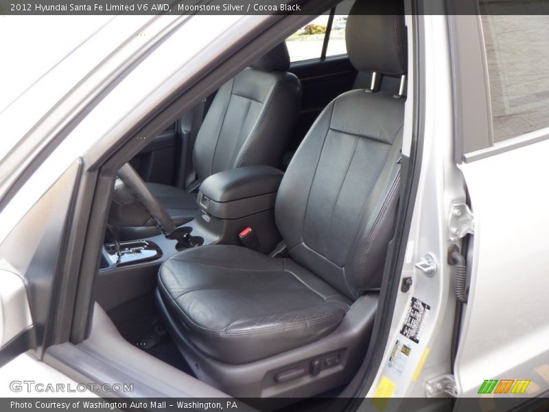 Moonstone Silver / Cocoa Black 2012 Hyundai Santa Fe Limited V6 AWD