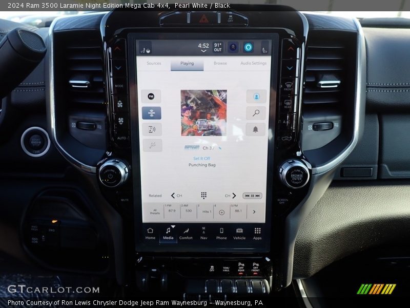 Controls of 2024 3500 Laramie Night Edition Mega Cab 4x4