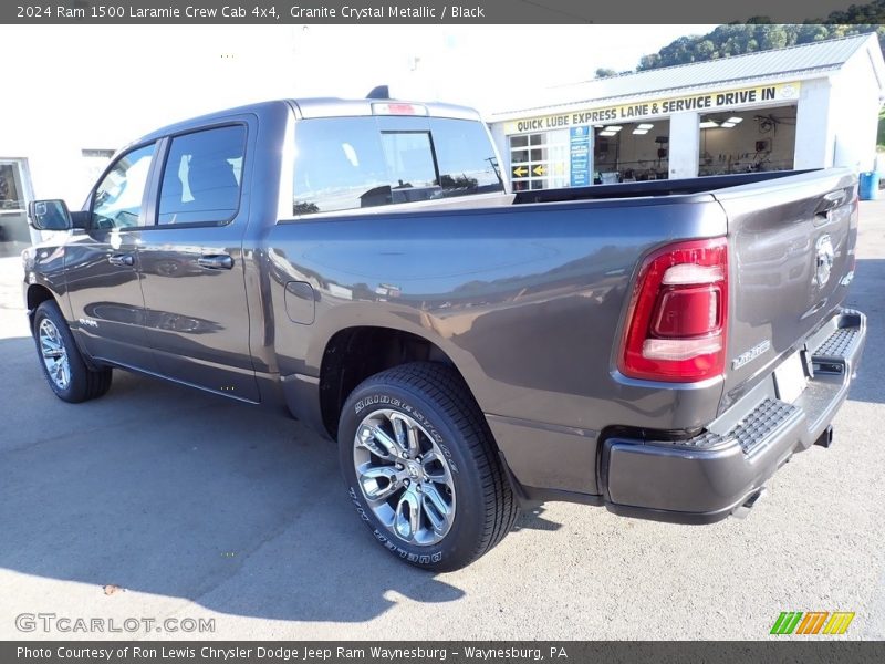 Granite Crystal Metallic / Black 2024 Ram 1500 Laramie Crew Cab 4x4