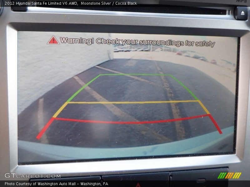 Moonstone Silver / Cocoa Black 2012 Hyundai Santa Fe Limited V6 AWD