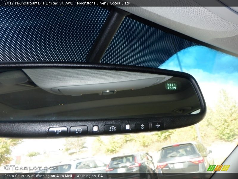 Moonstone Silver / Cocoa Black 2012 Hyundai Santa Fe Limited V6 AWD