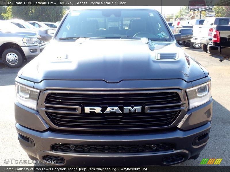 Granite Crystal Metallic / Black 2024 Ram 1500 Laramie Crew Cab 4x4