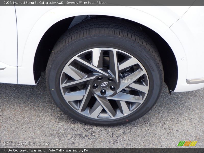 Serenity White Pearl / Black 2023 Hyundai Santa Fe Calligraphy AWD