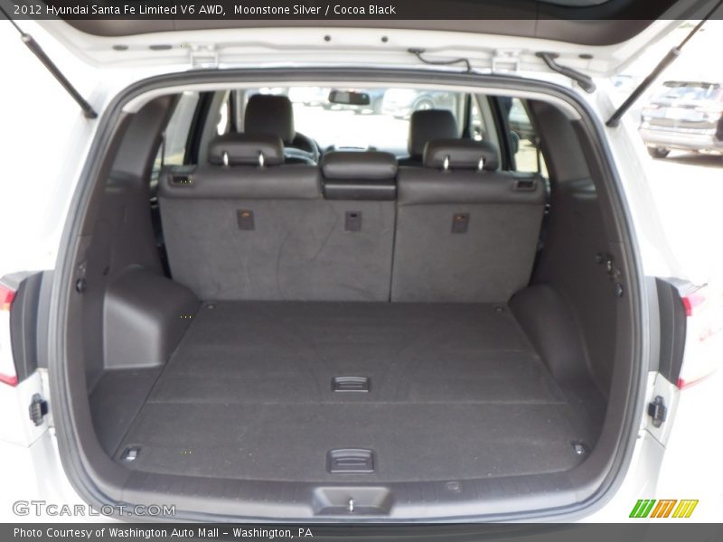 Moonstone Silver / Cocoa Black 2012 Hyundai Santa Fe Limited V6 AWD