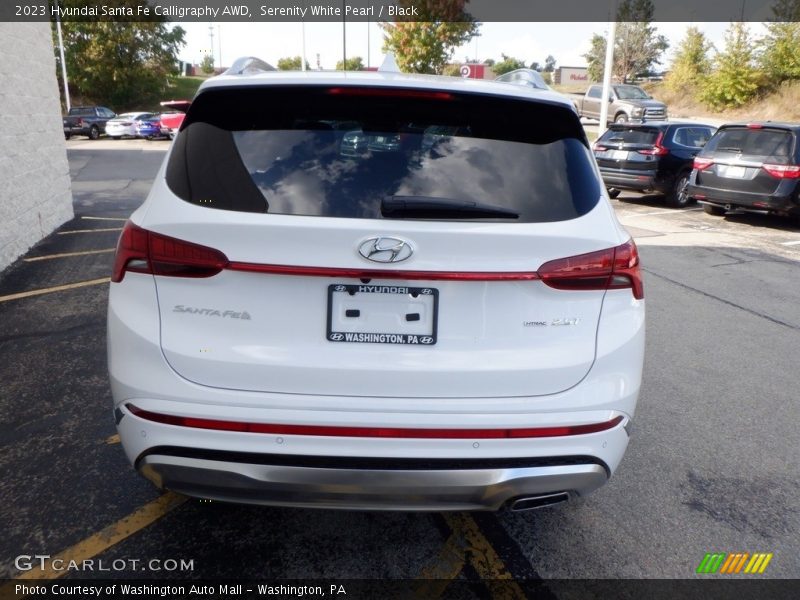 Serenity White Pearl / Black 2023 Hyundai Santa Fe Calligraphy AWD