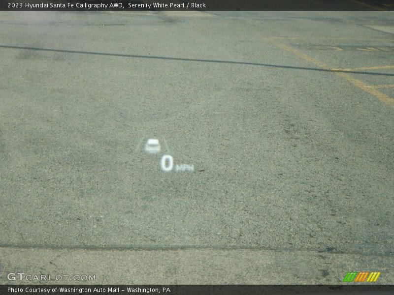 Serenity White Pearl / Black 2023 Hyundai Santa Fe Calligraphy AWD