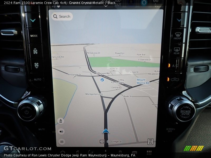 Navigation of 2024 1500 Laramie Crew Cab 4x4
