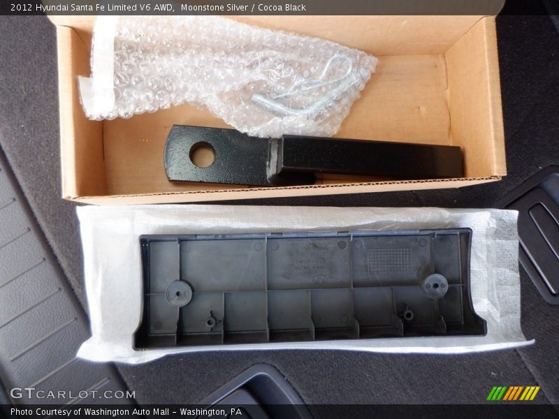 Moonstone Silver / Cocoa Black 2012 Hyundai Santa Fe Limited V6 AWD