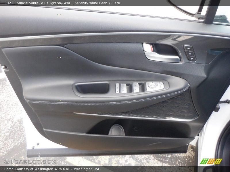 Serenity White Pearl / Black 2023 Hyundai Santa Fe Calligraphy AWD