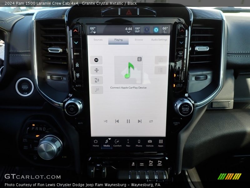 Granite Crystal Metallic / Black 2024 Ram 1500 Laramie Crew Cab 4x4