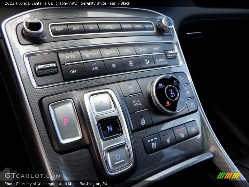 Serenity White Pearl / Black 2023 Hyundai Santa Fe Calligraphy AWD