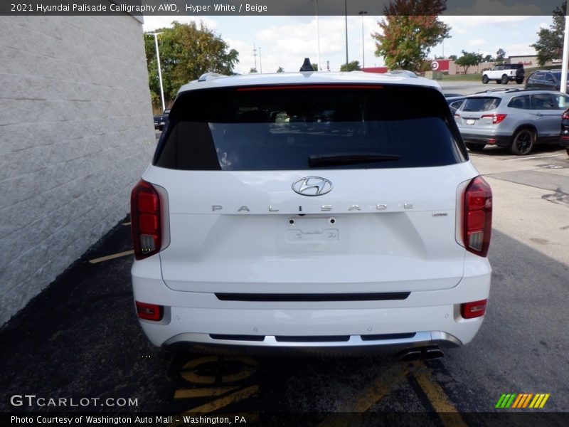 Hyper White / Beige 2021 Hyundai Palisade Calligraphy AWD