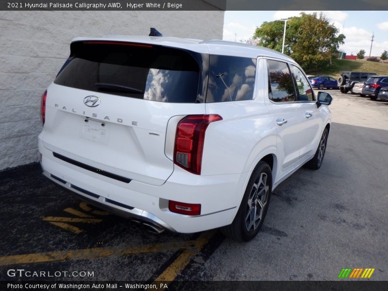 Hyper White / Beige 2021 Hyundai Palisade Calligraphy AWD