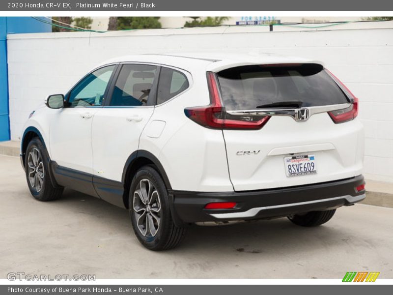 Platinum White Pearl / Black 2020 Honda CR-V EX