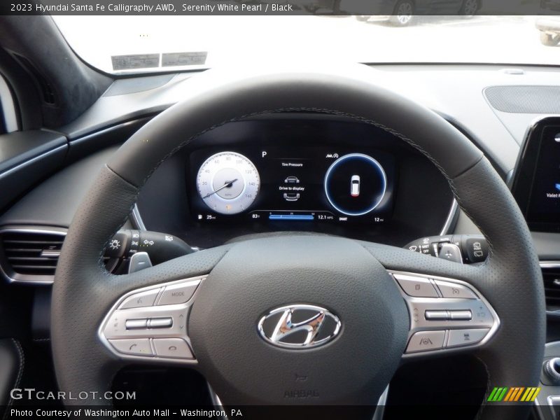 Serenity White Pearl / Black 2023 Hyundai Santa Fe Calligraphy AWD