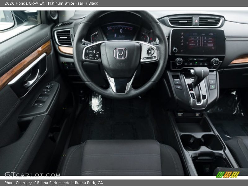 Platinum White Pearl / Black 2020 Honda CR-V EX