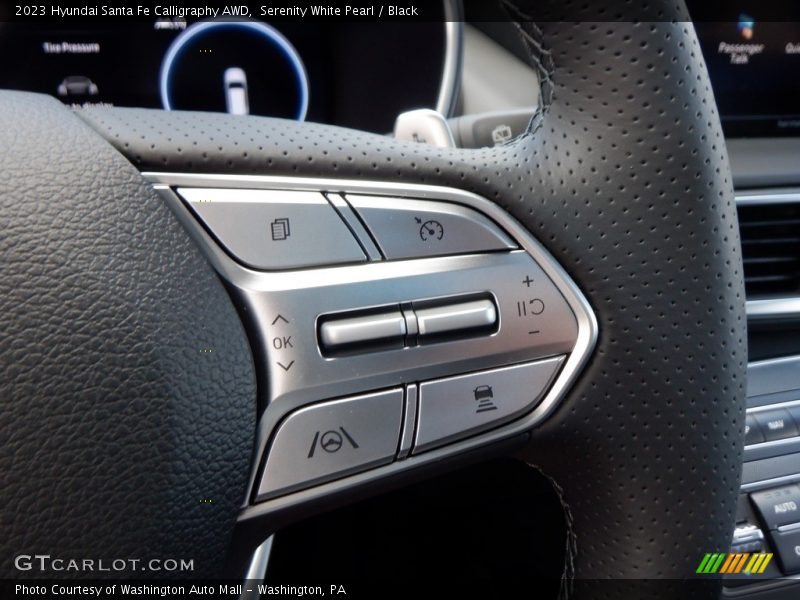 Serenity White Pearl / Black 2023 Hyundai Santa Fe Calligraphy AWD