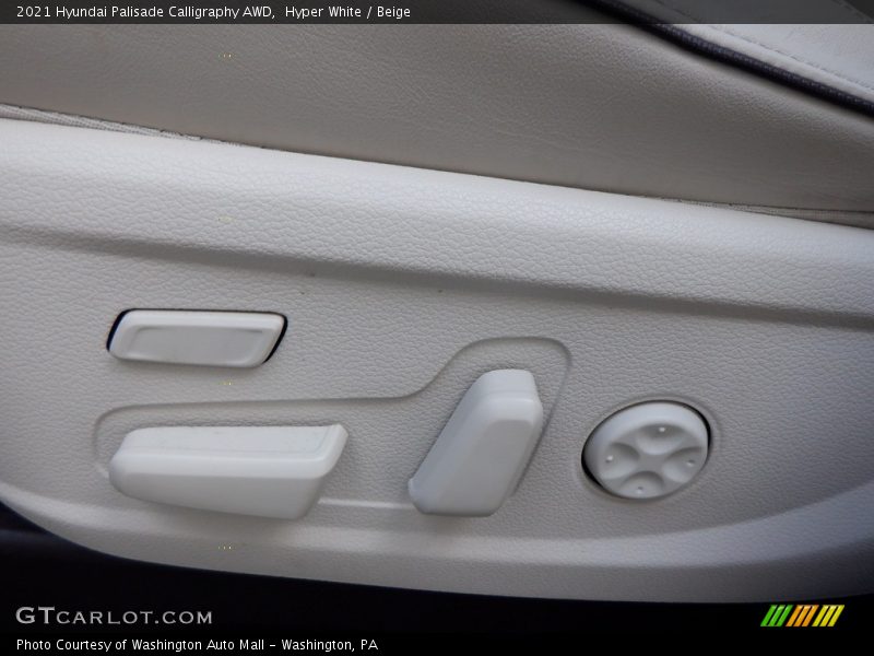 Hyper White / Beige 2021 Hyundai Palisade Calligraphy AWD