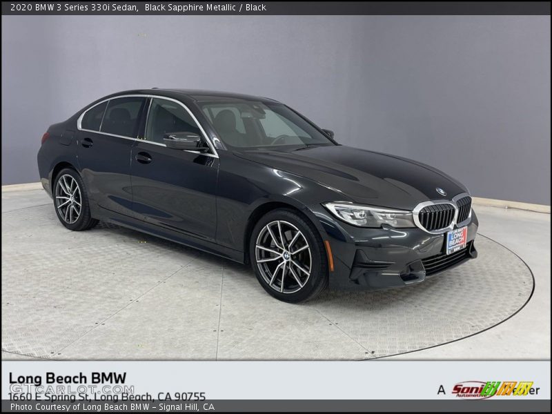 Black Sapphire Metallic / Black 2020 BMW 3 Series 330i Sedan