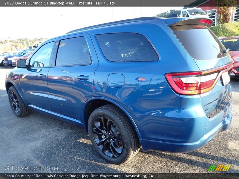 Frostbite Pearl / Black 2023 Dodge Durango GT Blacktop AWD