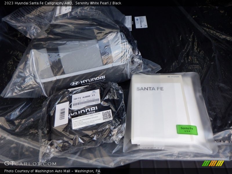 Serenity White Pearl / Black 2023 Hyundai Santa Fe Calligraphy AWD