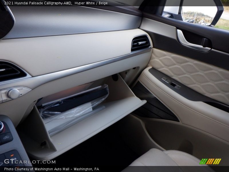 Hyper White / Beige 2021 Hyundai Palisade Calligraphy AWD