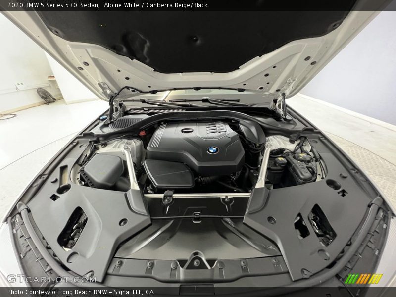 Alpine White / Canberra Beige/Black 2020 BMW 5 Series 530i Sedan