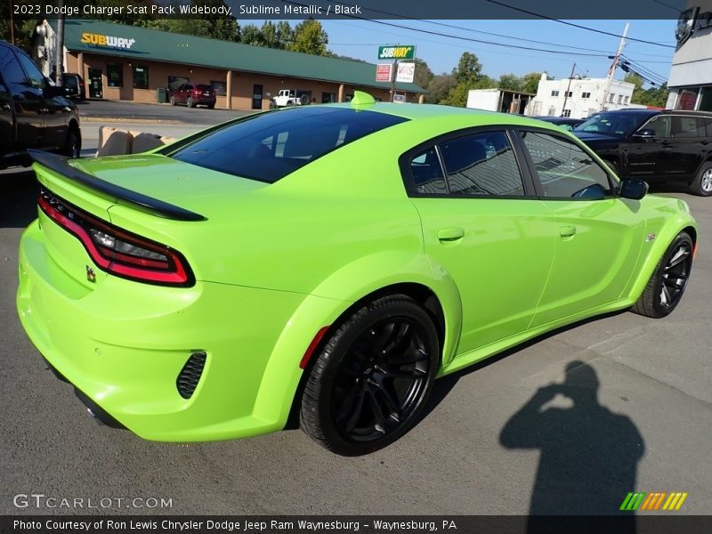 Sublime Metallic / Black 2023 Dodge Charger Scat Pack Widebody