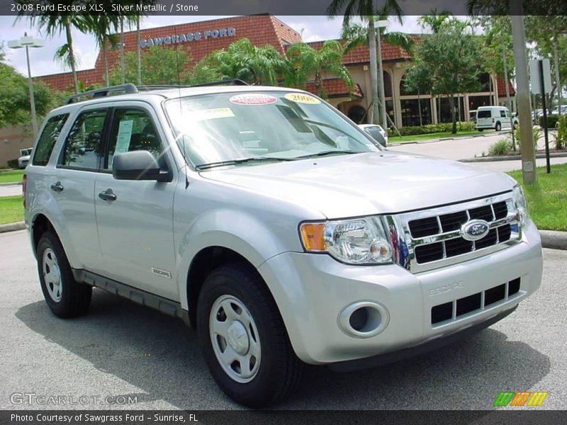Silver Metallic / Stone 2008 Ford Escape XLS