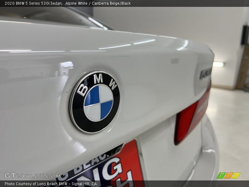 Alpine White / Canberra Beige/Black 2020 BMW 5 Series 530i Sedan