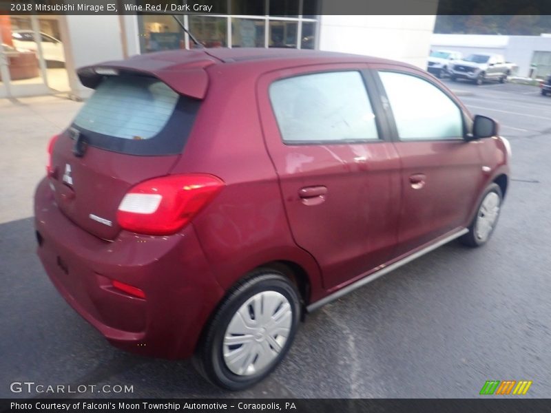 Wine Red / Dark Gray 2018 Mitsubishi Mirage ES