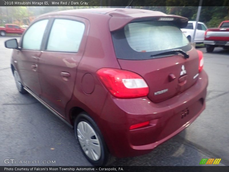 Wine Red / Dark Gray 2018 Mitsubishi Mirage ES