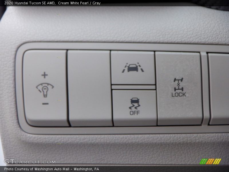 Cream White Pearl / Gray 2020 Hyundai Tucson SE AWD